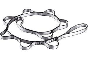 MATEDEPRESO Climbing Nylon Daisy Chain Rope with Loops Yoga Hammock Hanging Strap Mountaineering Bandlet Sling 110cm Climbing Accessories(1.1mRed)