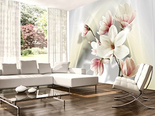 FOTOTAPETE 350×245 cm – VLIES TAPETE PREMIUM – PROFI QUALITÄT – 3 Farben zur Auswahl – Top moderne Wanddeko – Wandbilder XXL – Riesen Wandbild – Top Design Tapete – Neue exklusive Edition mit noch besser Druckauflösung – Deutsches Premium Vlies – Blumen b-A-0201-a-d - 2