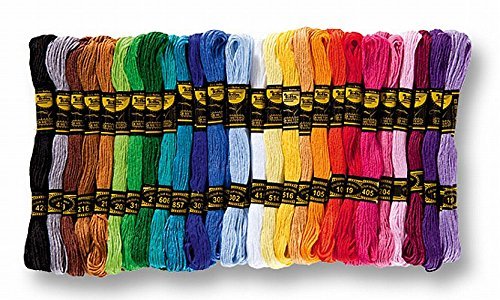 Folia 23991 – Stickgarn, 52 Docken a 8 m, 26 farbig-sortiert - 2