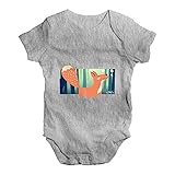 TWISTED ENVY Baby Jungen (0-24 Monate) Body Gr. 6-12 Monate, Grau Meliert