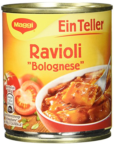 Preisvergleich Produktbild Maggi 1 Teller Ravioli Bolognese, 10er Pack (10 x 340 g)
