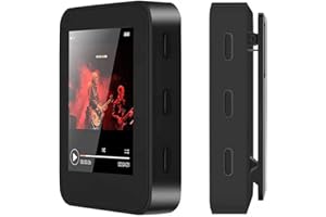 HOTECHS. Hotechs Slim 32GB MP3 Player MP4 Player with 32GB Memory Card Digital LCD Display 1.8" Display FM Radio (Black)