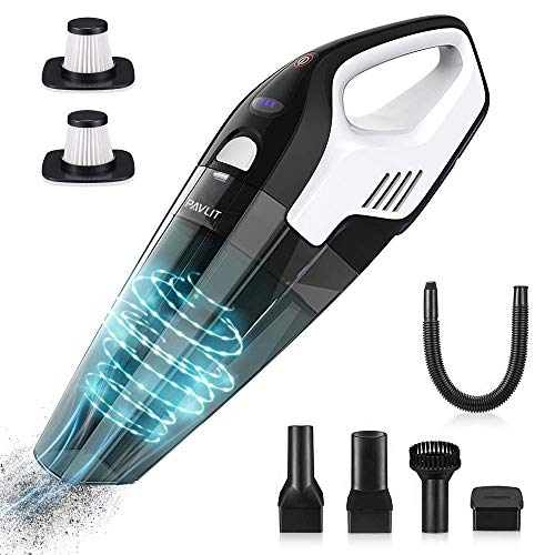 PAVLIT Aspirateur à Main Sans Fil, Aspirateur de Table Sans Fil Rechargeable 100W Mini Aspirateur Puissant 8000PA pour Maison Voiture Bureau