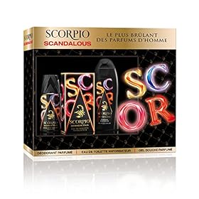 Scorpio Coffret Scorpio Scandalous comprenant 1 eau de toilette, 1 déodorant et 1 gel douche – Le coffret