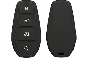 kwmobile Nyckelfodral för BYD Atto 3/Sealion/Han/Tang/Dolphin/Seal fodral – bilnyckelfodral av silikon – nyckelskydd i matt s