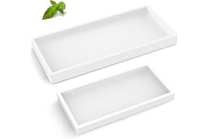 EG-SIPRO - Vassoio da bagno in silicone ispessito di alta qualità, infrangibile, durevole, rettangolare, dispenser di sapone per il piano di lavoro del bagno