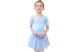 Tancefair Ragazza Vestito da Balletto Balletto Leotard Tutu per Danza Body Abito ballerina Costume da ballo Con gonna tutù