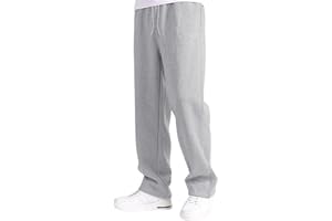 GENERICO Pantaloni Tuta Uomo Lunghi Pantalone da Jogging con Tasche e Vita Elastica con Laccio Tinta Unita Sportivi Pantaloni Baggy Uomo Palestra Abbigliamento Pantalone Larghi per Running Fitness Sport