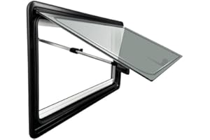 NIKSHI Caravan Seitenfenster, Wohnwagen Fenster, Push Fenster mit Fliegengitter, Ausstellfenster für RV Wohnwagen Fahrzeugen, Wohnwagen, Wohnmobile, Camper,1100 x 550mm