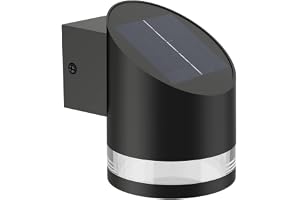 Fyve solcellsdriven stigbelysning för utomhusbruk, 1,5 W, 2700 K, svart, IP44-väderbeständig