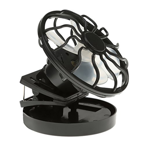 Gazechimp Mini Solar-Ventilator mit Mini-Solarzelle und Klemme