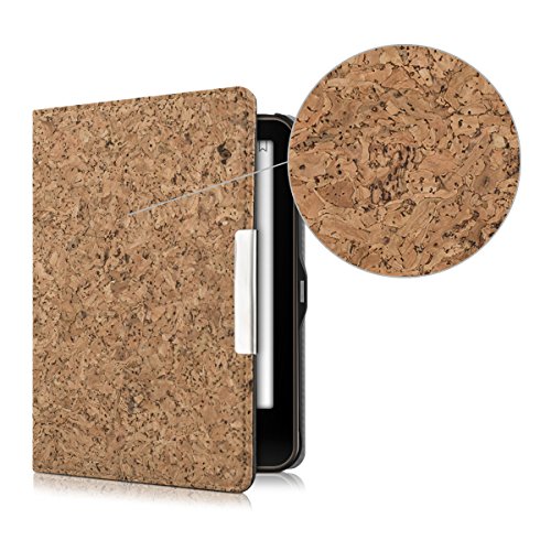 kwmobile Hülle für Tolino Vision 1 / 2 / 3 / 4 HD – Flipcover Case eReader Schutzhülle – Bookstyle Klapphülle Hellbraun - 6
