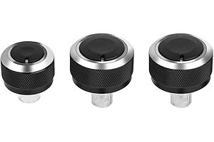 AKOZON 3 stücke heizung knöpfe 5 + Klimaanlagenschalter 3 stücke Aluminium Auto Klimaanlage Bedienfeld Schalterknopf für 5 MK5 2005-2009