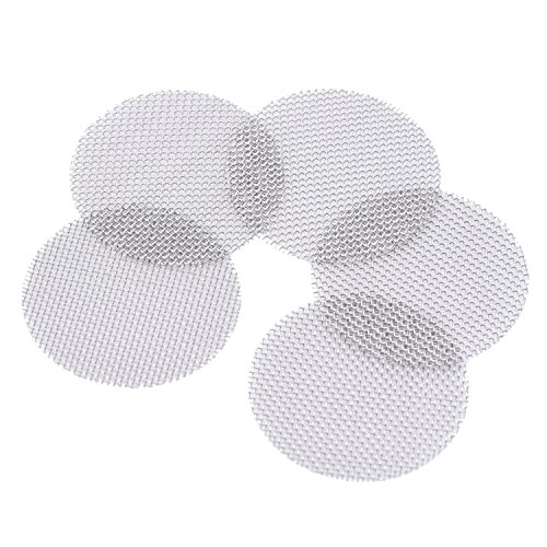 Mudder 150 Stück Edelstahl Screen Rohr Filterung Rauchen Pfeife Sieb Filter 3/ 4 Zoll mit Aufbewahrungsbox - 3