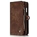 Produktbild iPhone/Samsung Leder Handytasche Case Hülle Geldbörse mit Kartenfach abnehmbar Magnet Handy Schutzhülle für Samsung Galaxy S7 in Braun