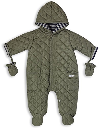 The Essential One - Baby Boy Quilted Pramsuit - EO186
