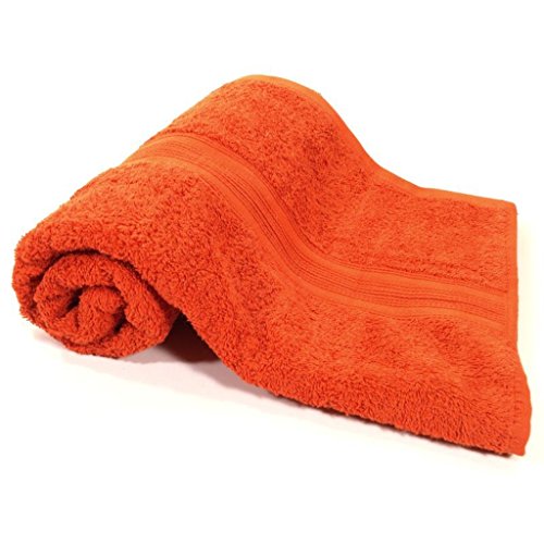 Badetuch Orange Frottee Baumwolle 500g/m2 Handtuch 100 x 150 cm