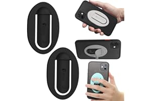 DIGIKUBER Smartphone Halterung, 2 Pack Silikon Handy Ring, KFZ Navigations Autotelefonhalter, Mobile Griffe Medienständer, Einfacher Selfie Grip, Verstärkter Finger Handy Halterung, Einfach zu Entfernen