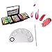 niceEshop(TM) 2Pc Nail Art, Make-up, Eye Shadow Dappen Dish For Paint Color Mixing Palette Set