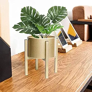 UV lanter Stand Modern Plant Stand for Indoor Outdoor Home Decor Office Living Room etc Color 1 Piece (Pack of 1, Gold)