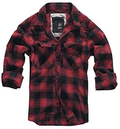 Brandit Hommes Check Chemise Rouge / Noir taille L
