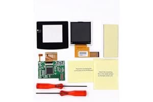 HISPEEDIDO Color Changing LCD Backlit Screen Kits Replacement Backlight Mod LCD PCB Kit Compatible with GameBoyColorGBC Consoles Accessories(2.2inch)