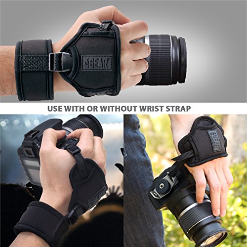 Dragonne Grip Sangle Poignet Rapide Appareils Photo Num  riques R  flex et Bridge - Bracelet en N  opr  ne Ajustable - Pour Nikon  Canon  Pentax  Panasonic Lumix Et Plus - par USA Gear