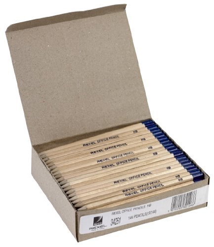Rexel Office Pencil Natural Wood HB - Pack of 432