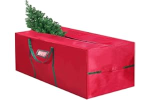 WEASHUME Weihnachtsbaum Aufbewahrungstasche Weihnachtsbaumtasche,600D Oxford Gewebe Transporttasche mit Tragegriff Doppelreißverschluss für Bäume bis zu 210 cm Aufbewahrungstasche für Gartenauflagen