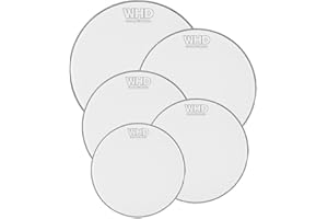 WHD 5 Piece Mesh Drum Head Pack for Quiet Practice - Rock Sizes