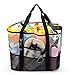 Produktbild Srotek 39L Strandtasche Netztasche Beach Bag große Badetasche Shopper Handtasche Kinderspielzeug-Sack Badezeug Aufbewahrungstasche für Baden/Schwimmen/Strandurlaub