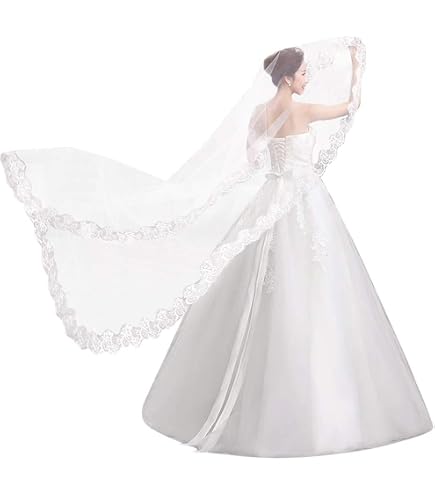Brautschleier 2 Schichte Schleier Mit Kamm Hochzeit Produktbild-Vorschau 4