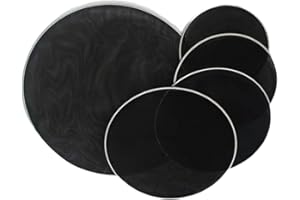 predolo 5 Pezzi di Pelle per Tamburo Professionale per Percussioni, Pelle per Tamburo Durevole, Pelle per Tamburo Silenziosa per Adulti, Batteristi, 12 13 14 16 22 Pollici