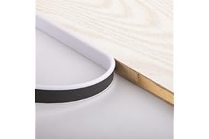 CUYSFEAD 2m×16mm White U Shape Veneer Edge Banding Strip,Self Adhesive Wood Edging Veneer Tape,Kitchen Worktop Edging Protectors Joining Strip,Edging Trim Sealing Strip, Tables and Chairs, Cabinets…