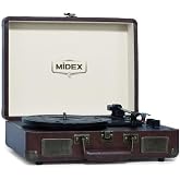 Midex Mtx-101CR Nostaljik Retro Pikap Plak &Ccedil;alar (Şarjlı Bluetooth Aux Hoparl&ouml;rl&uuml; 3 Devir) İğne Dahil