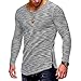 Produktbild Timogee Herren Slim Fit Langarmshirt Männer Herbst Super Modern Casual Langarm-Shirt Pollover Top Bluse Sweatshirt Hemdblusen Longshirts Streetwear
