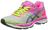 Asics Gel-Nimbus 18, Damen Laufschuhe, Grau (Silver/Titanium/hot Pink 9397), 37 EU