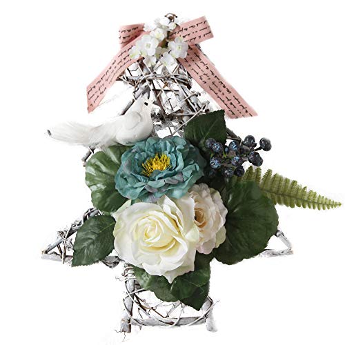 ADESHOP Christmas Tree Decorations, Xmas Gifts For Kids, Christmas Wreath Door Wall Ornament Christmas Tree Hanging Decoration Flower Bow