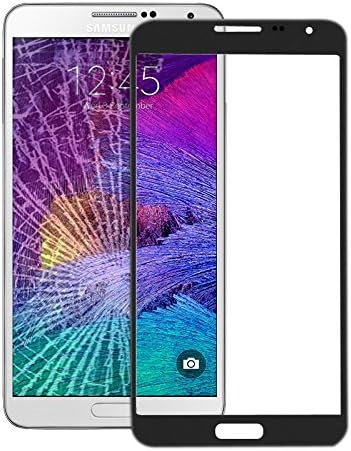 Ownstyle4you – Glass Spare Glass for LCD Screen Protector for Samsung Galaxy Note 4 N910 F – Black/Glass Front for Display Assembly