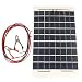 Produktbild Yongse 12V 10W 38 x 22 cm polykristallinem Transparent Epoxidharz Solar Panel mit Krokodilklemme Draht
