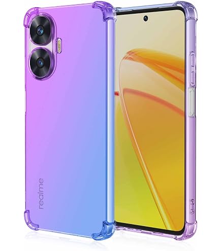 Cover Per Realme C55 - Custodia Morbida In Silicone TPU Con Fodera In Tessuto - Antiurto E Antigraffio - Colore Blu