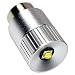 Produktbild HQRP Ultrahelle 300Lm Hochleistungs-3W-LED-Umwandlungs-Birne für Maglite 3D 4D 5D 6D / 3C 4C 5C 6C / 3-4-5-6 D/C-Zelle Fackel Taschenlampen mit HQRP Untersetzer