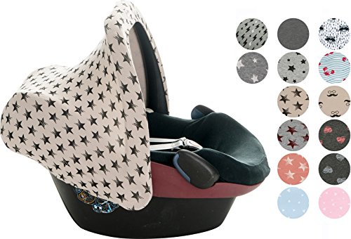Janabebe® ** Dark Sky ** Universal Verdeck / Dach für Maxi Cosi/Babyschale Gruppe 0+ als Sonnenschutz / Windschutz / SonnenDach / Sonnenverdeck