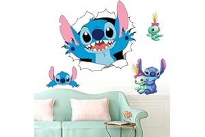 YOIMCKAY Animé Lovers Meecaa Autocollants muraux 3D Breaking pour chambre à coucher, salon Décoration murale.Cartoon Décoration Chambre Enfant 40 x 60 cm, Rendre la pièce plus colorée et plus intéressante