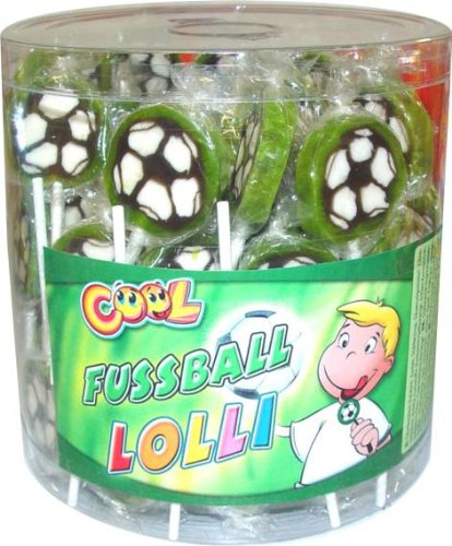 Preisvergleich Produktbild Lutscher Cool Lollies Fussball Liefermenge = 100
