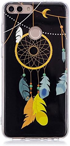 Huawei P Smart Case,Ultra Thin Luminous Flexible Silicone Cover for Huawei P Smart,Case for Huawei P Smart,Night-luminous Cute 3D Romantic Flower Animal Cartoon Design Printed Drawing Pattern Soft TPU Bumper Protective Back Cover Case for Huawei P Smart / Huawei Enjoy 7