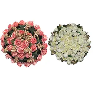 GadinFashion? Full Juda Bun Hair Flower Artificial flower gajra Combo for Wedding and Party