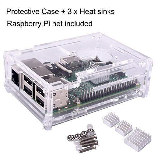 Kuman 3 5 Pulgadas Pantalla T  ctil de TFT  320x480 Resoluci  n TFT LCD con la Caja Protectora   3 x Disipadores de Calor   Pluma T  ctil para Raspberry Pi 3 Modelo B  Pi 2 Modelo B y Pi Modelo B   SC11