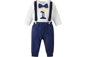 Borlai Bébé Garçon Ensemble Costume Gentleman Ensemble de vêtements à manches à nœud à nœud papillon à manches courtes