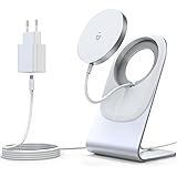 Magnetisk trådlös laddare för iPhone 12-serien -【med PD 20W USB C-adapter magsäker laddare】Konvertibel snabb trådlös laddstat